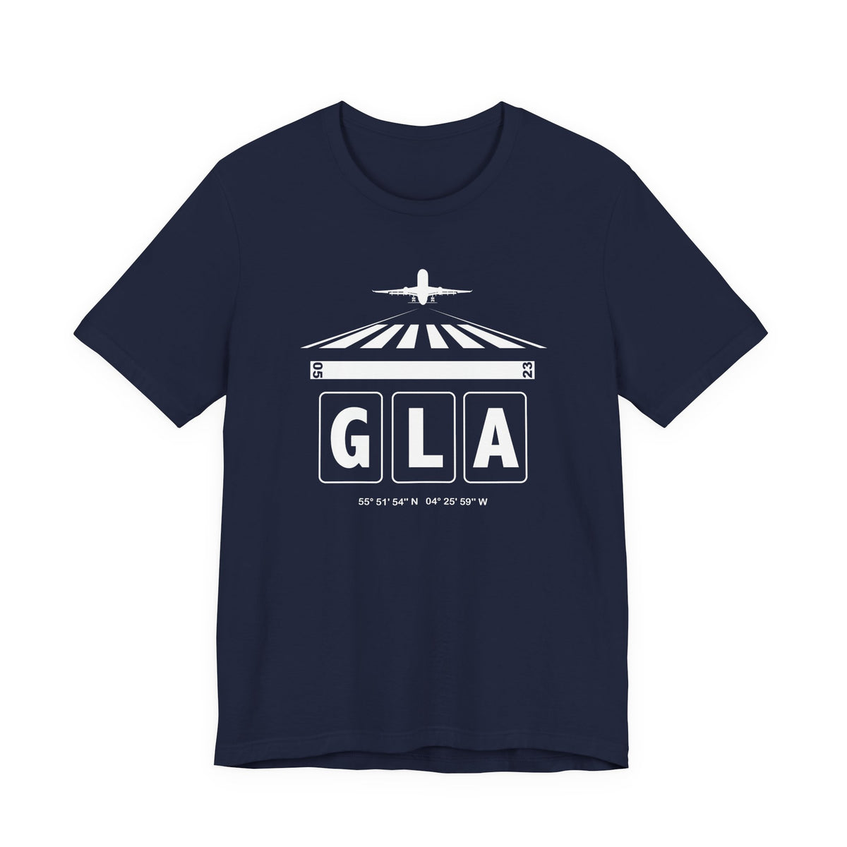GLA Glasgow Airport Code Teeshirt
