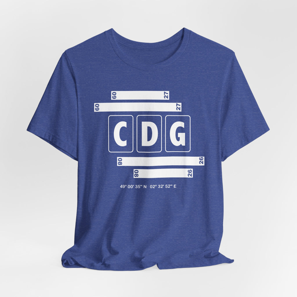 CDG Airport Code Tee Shirt 1