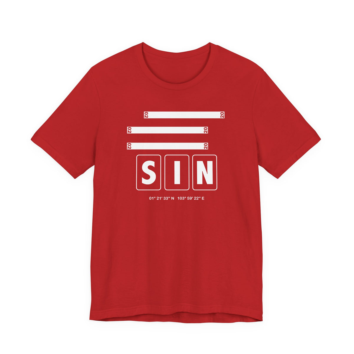 SIN Airport Code Tee Shirt 1