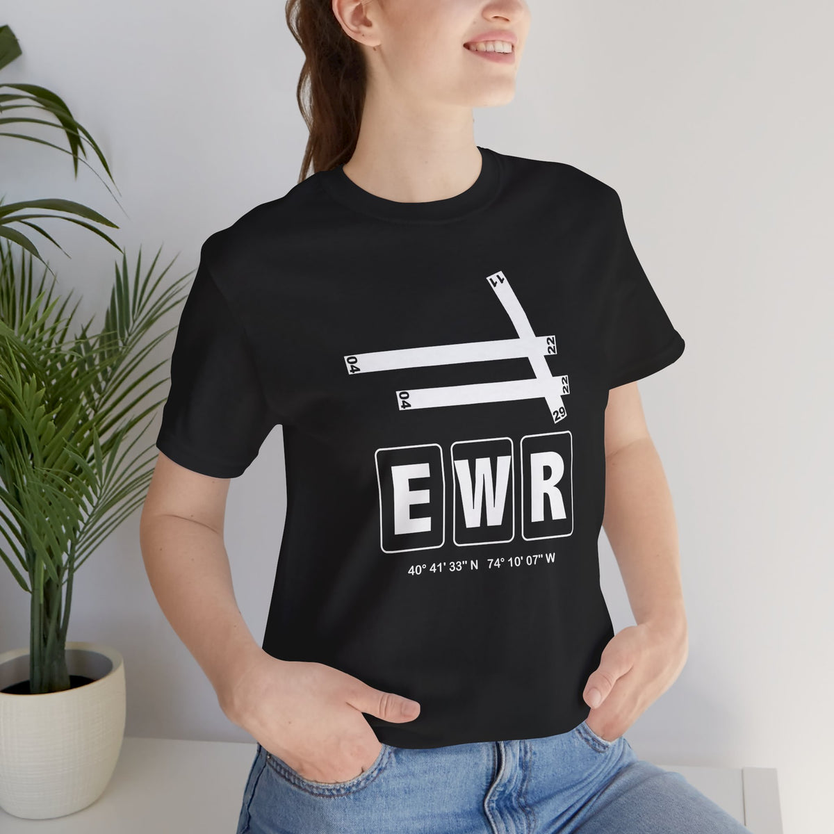 EWR Airport Code Tee Shirt 1