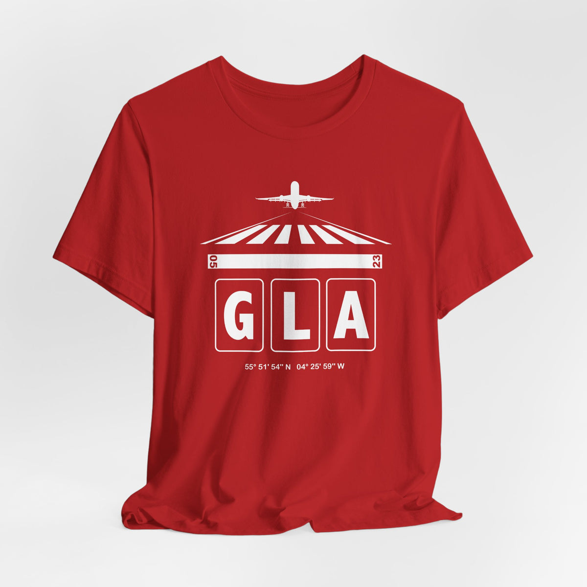 GLA Glasgow Airport Code Teeshirt