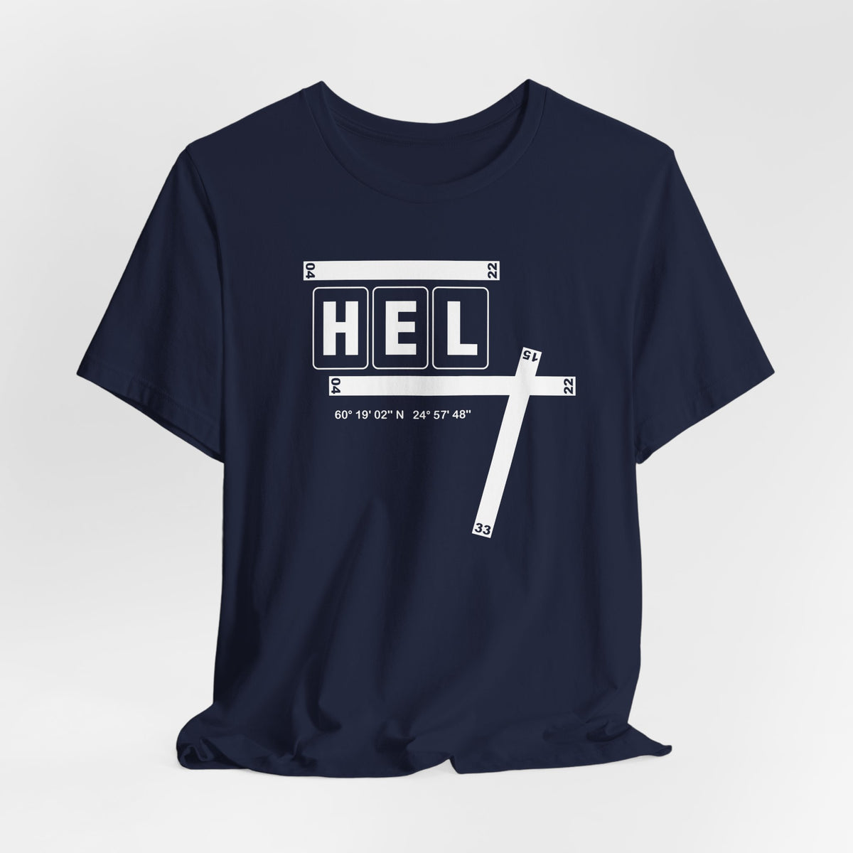 HEL Airport Code Tee Shirt 1