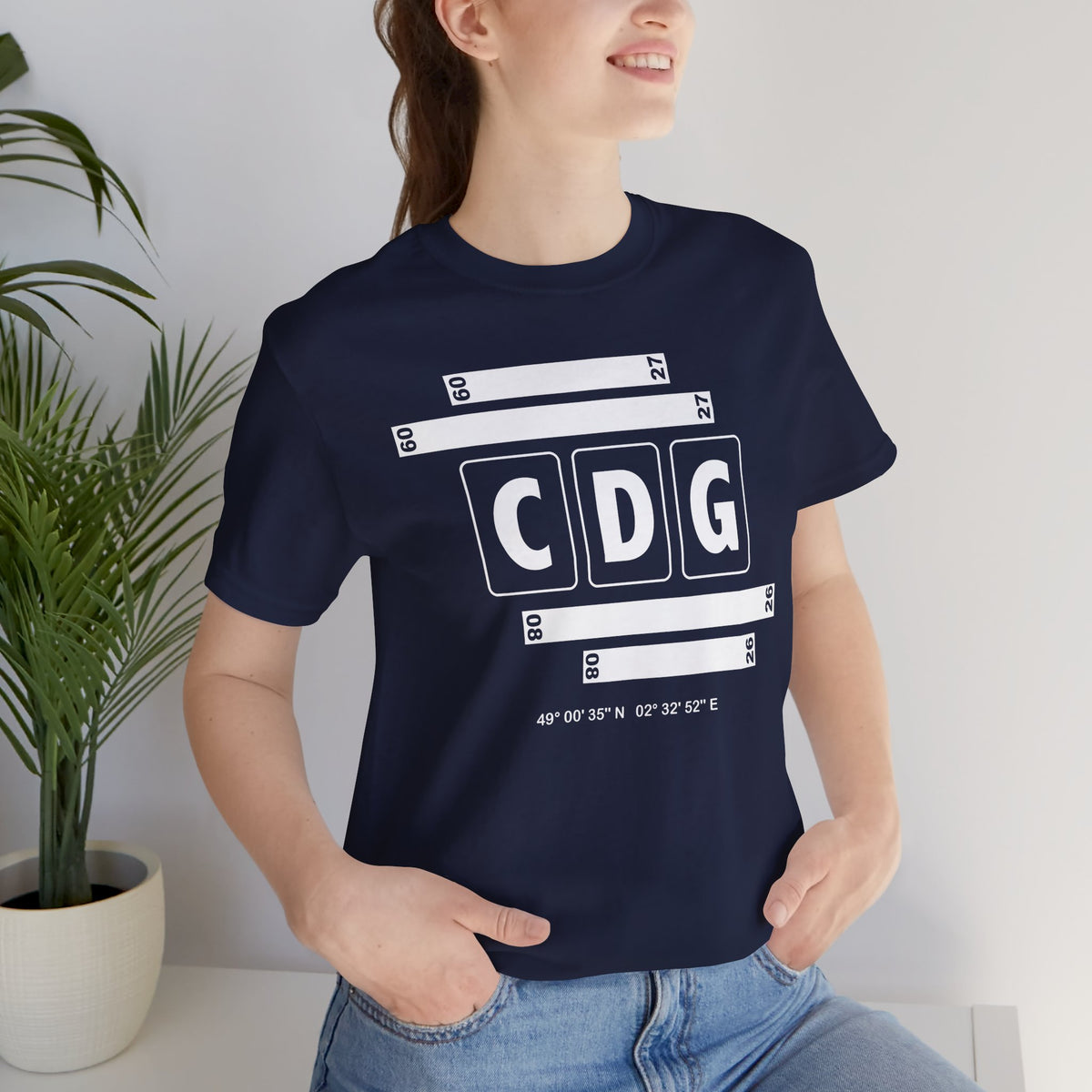 CDG Airport Code Tee Shirt 1