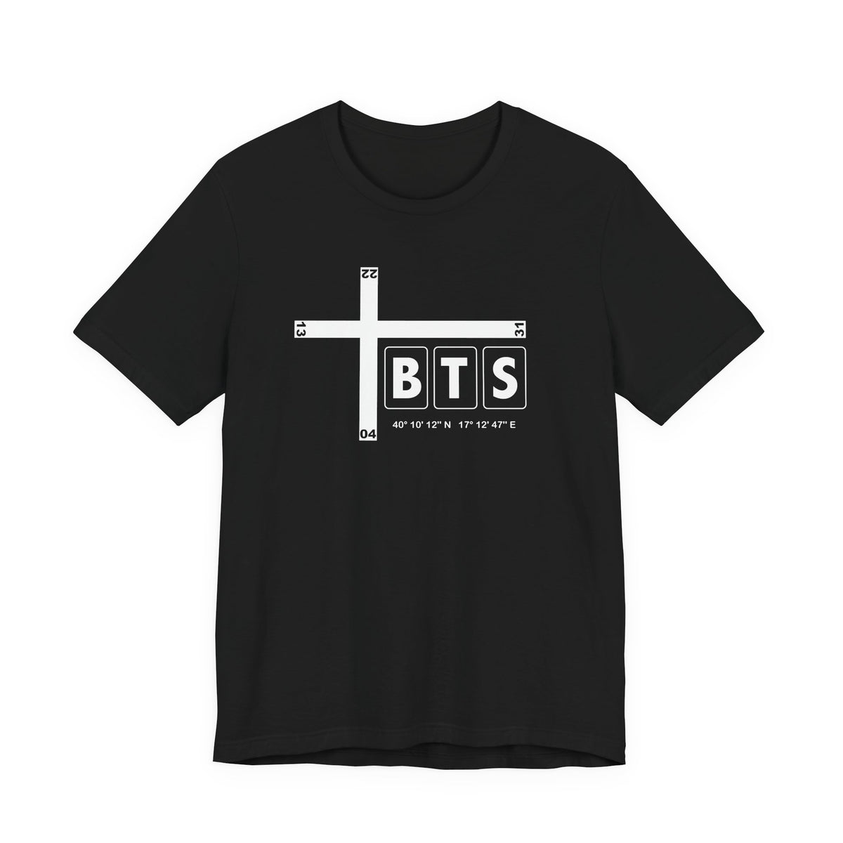 BTS Airport Code Tee Shirt 1