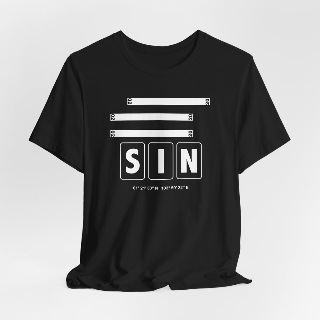 SIN Airport Code Tee Shirt 1