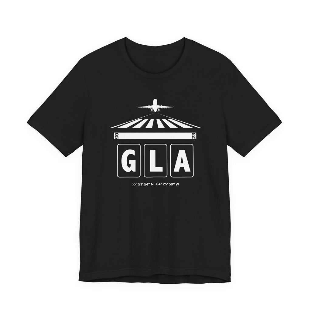 GLA Glasgow Airport Code Teeshirt