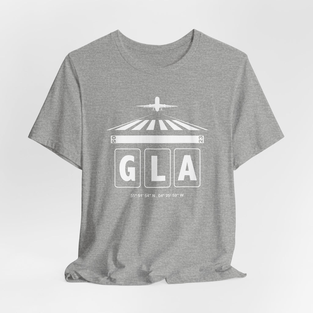 GLA Glasgow Airport Code Teeshirt