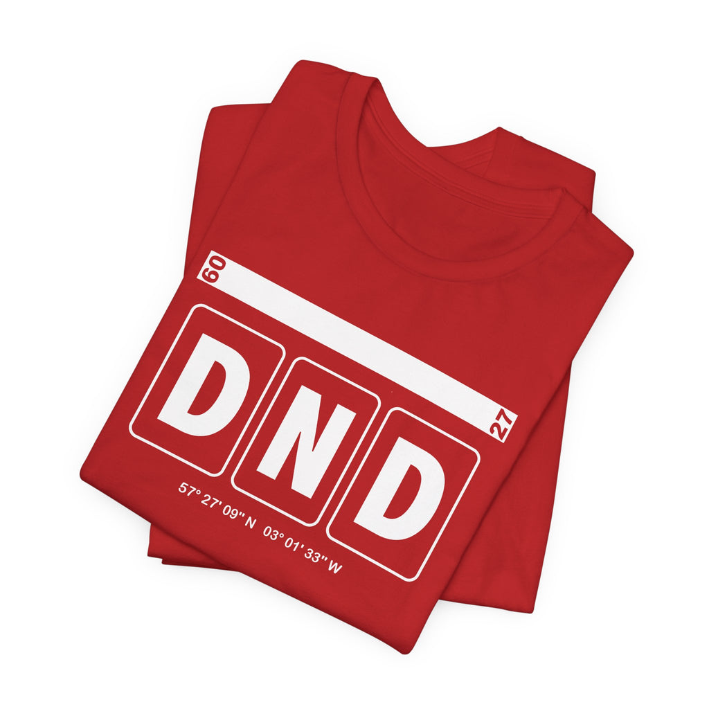 DND Airport Code Tee Shirt 1