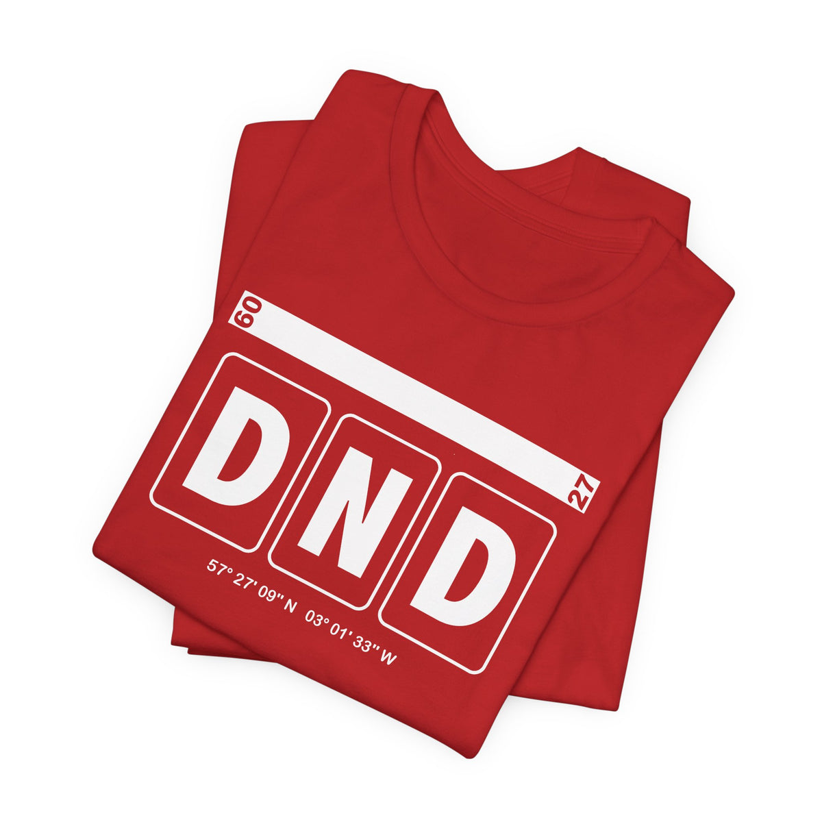 DND Airport Code Tee Shirt 1