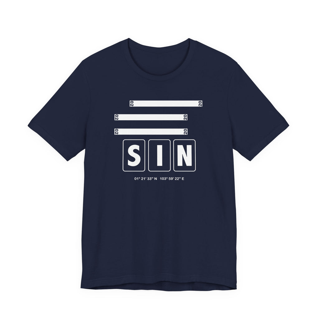 SIN Airport Code Tee Shirt 1