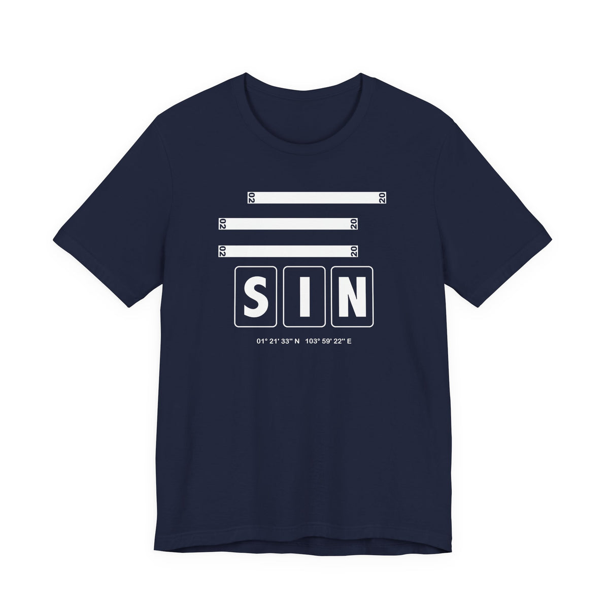 SIN Airport Code Tee Shirt 1