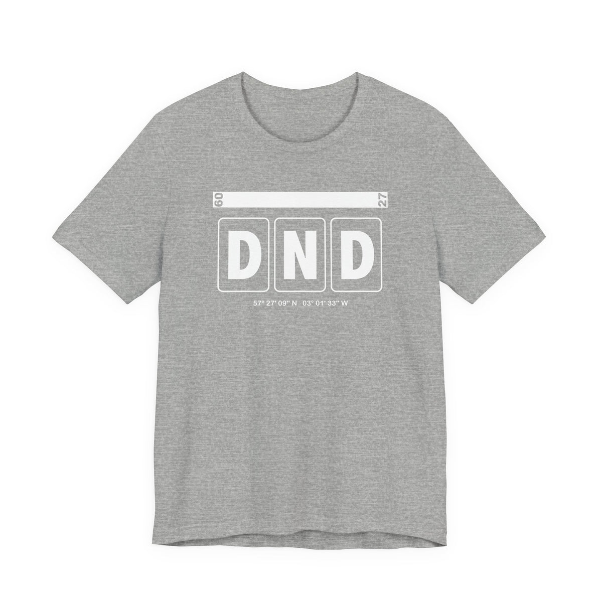 DND Airport Code Tee Shirt 1