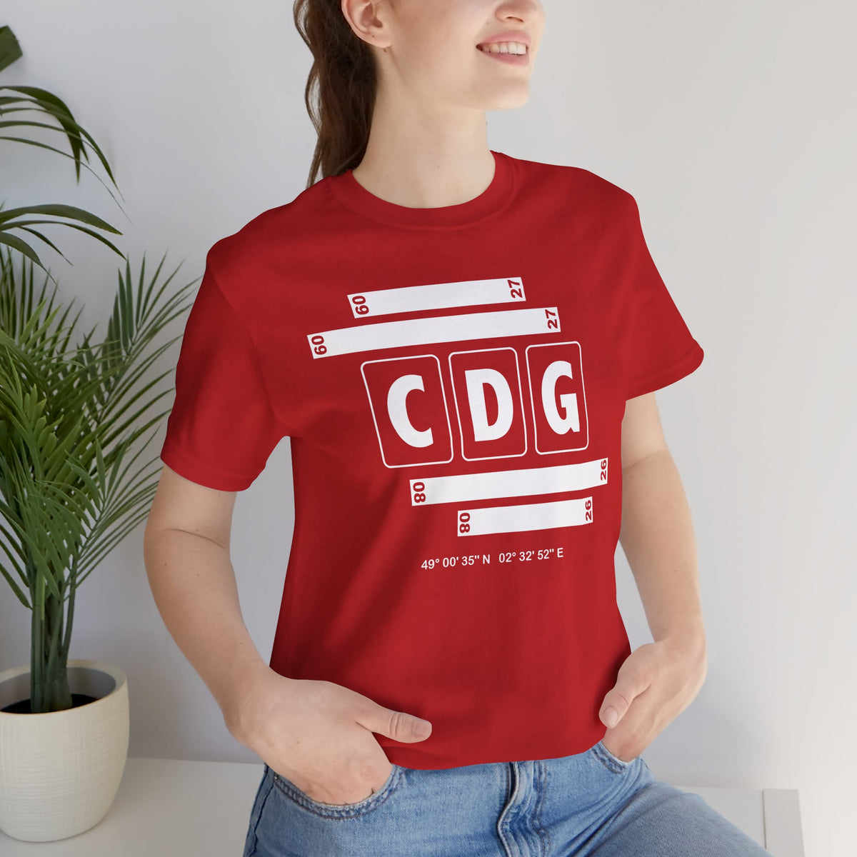 CDG Airport Code Tee Shirt 1