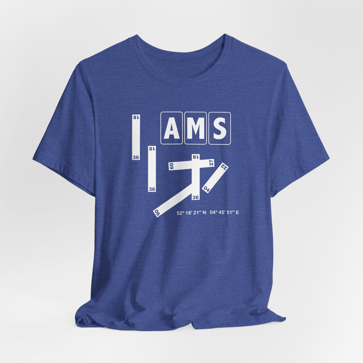 AMS Airport Code Tee Shirt 1