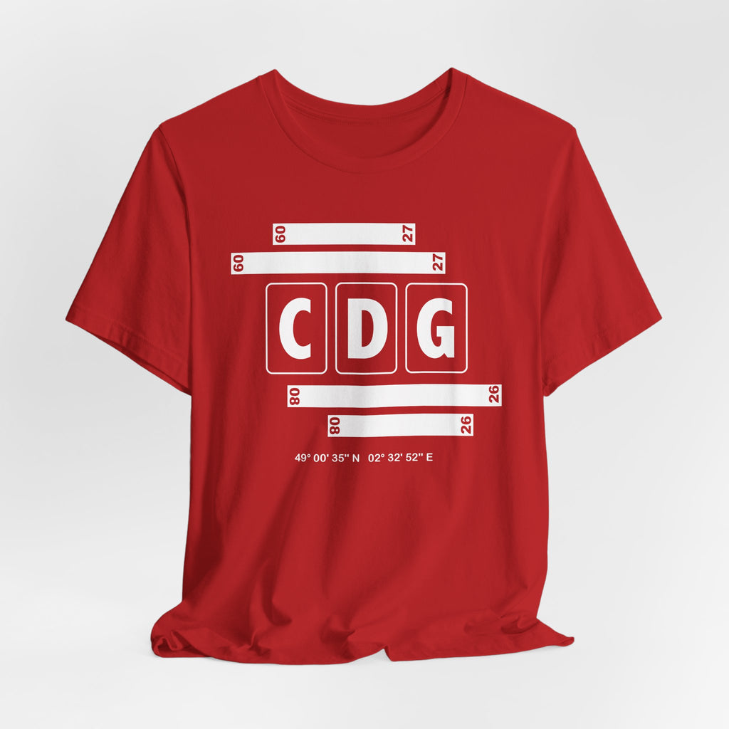CDG Airport Code Tee Shirt 1