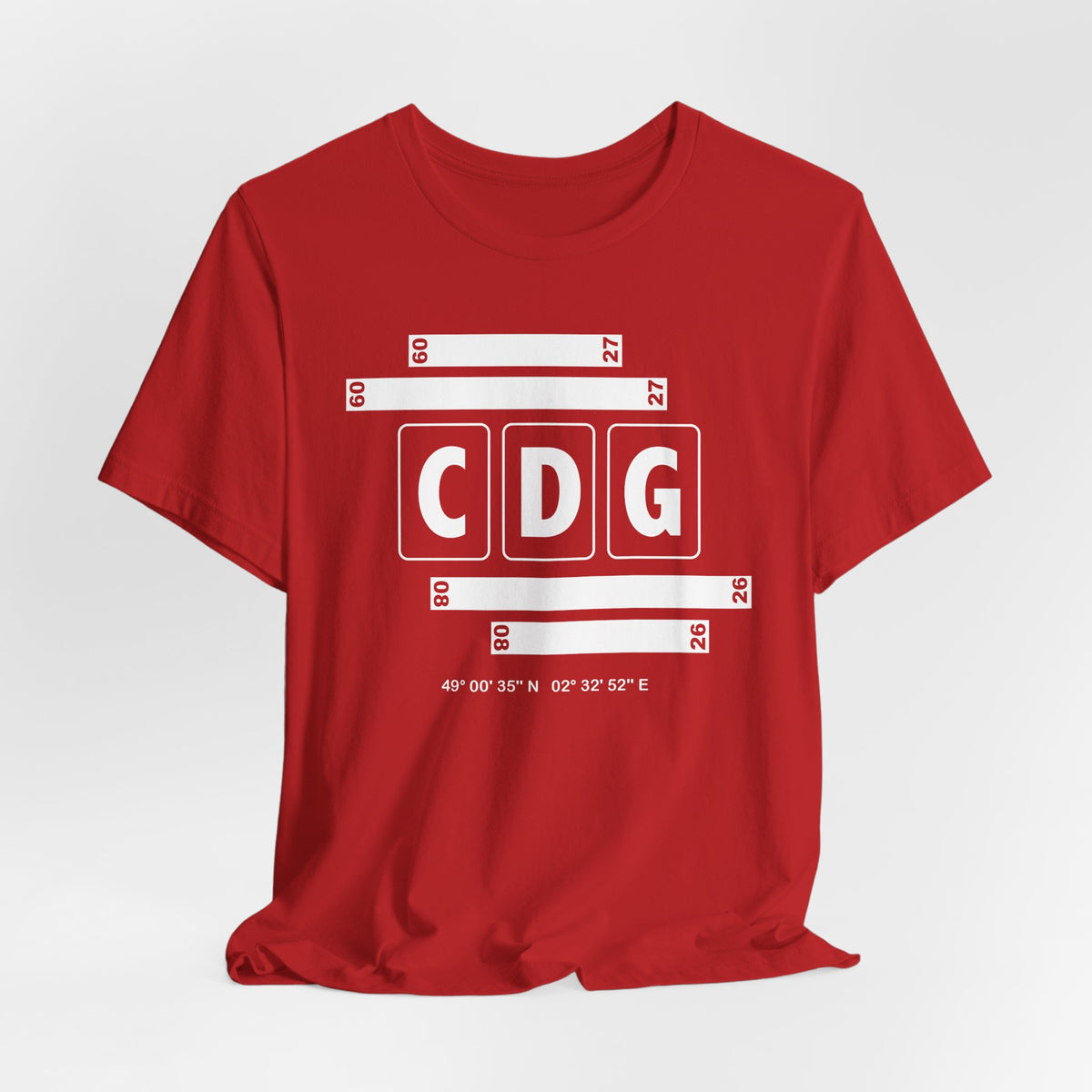 CDG Airport Code Tee Shirt 1