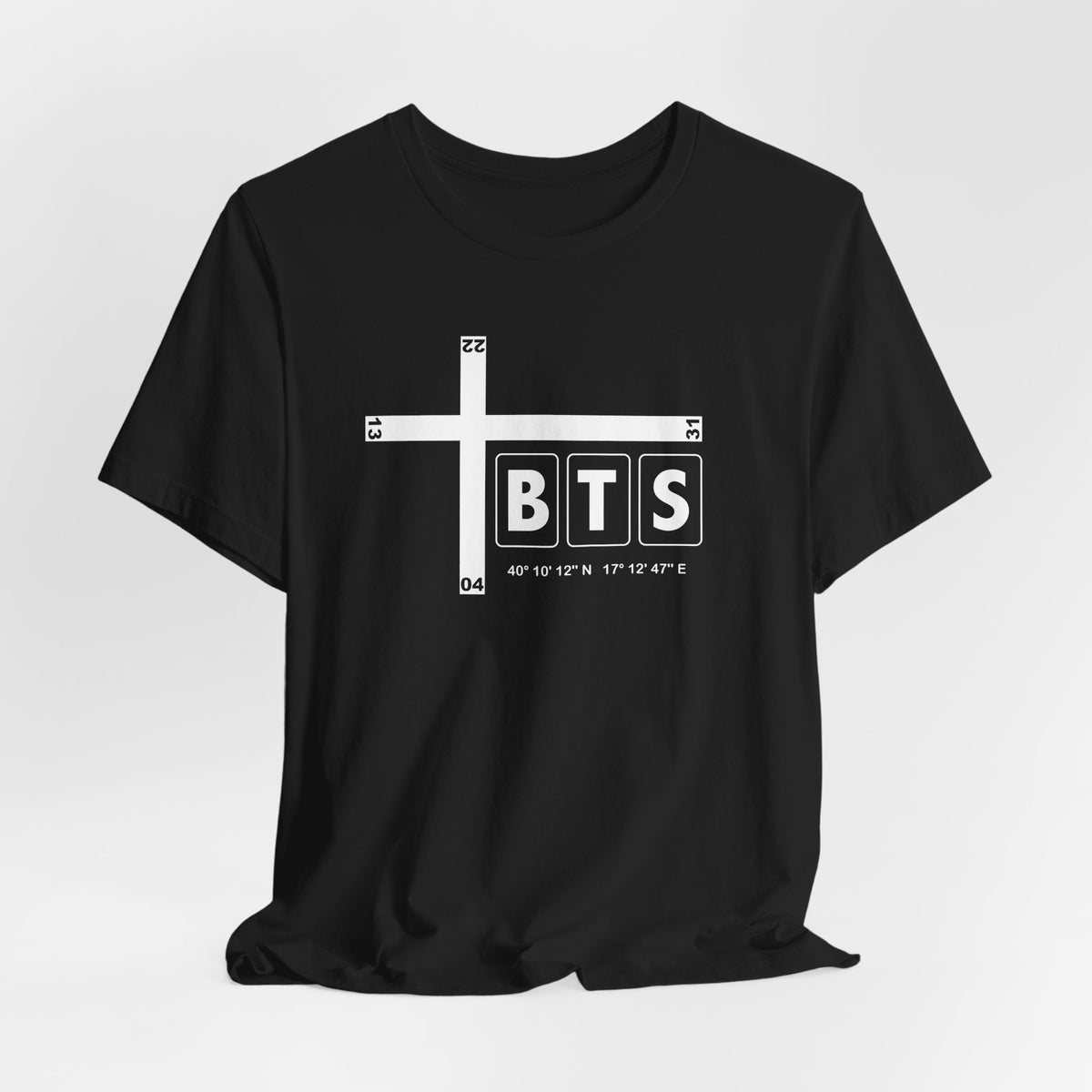 BTS Airport Code Tee Shirt 1