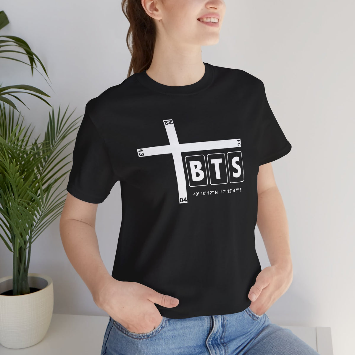 BTS Airport Code Tee Shirt 1