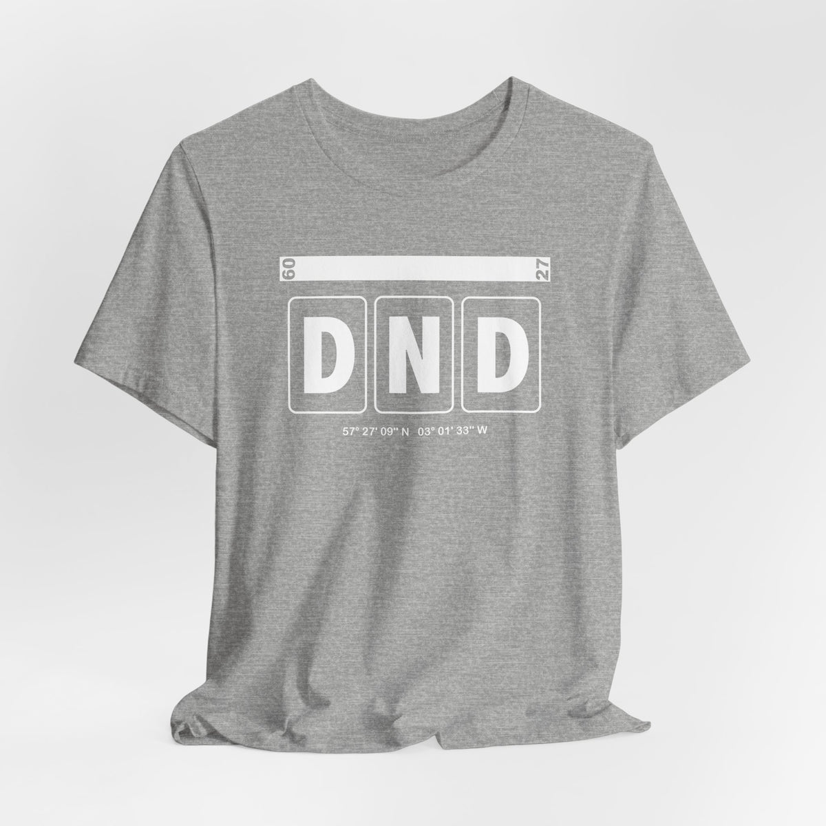 DND Airport Code Tee Shirt 1