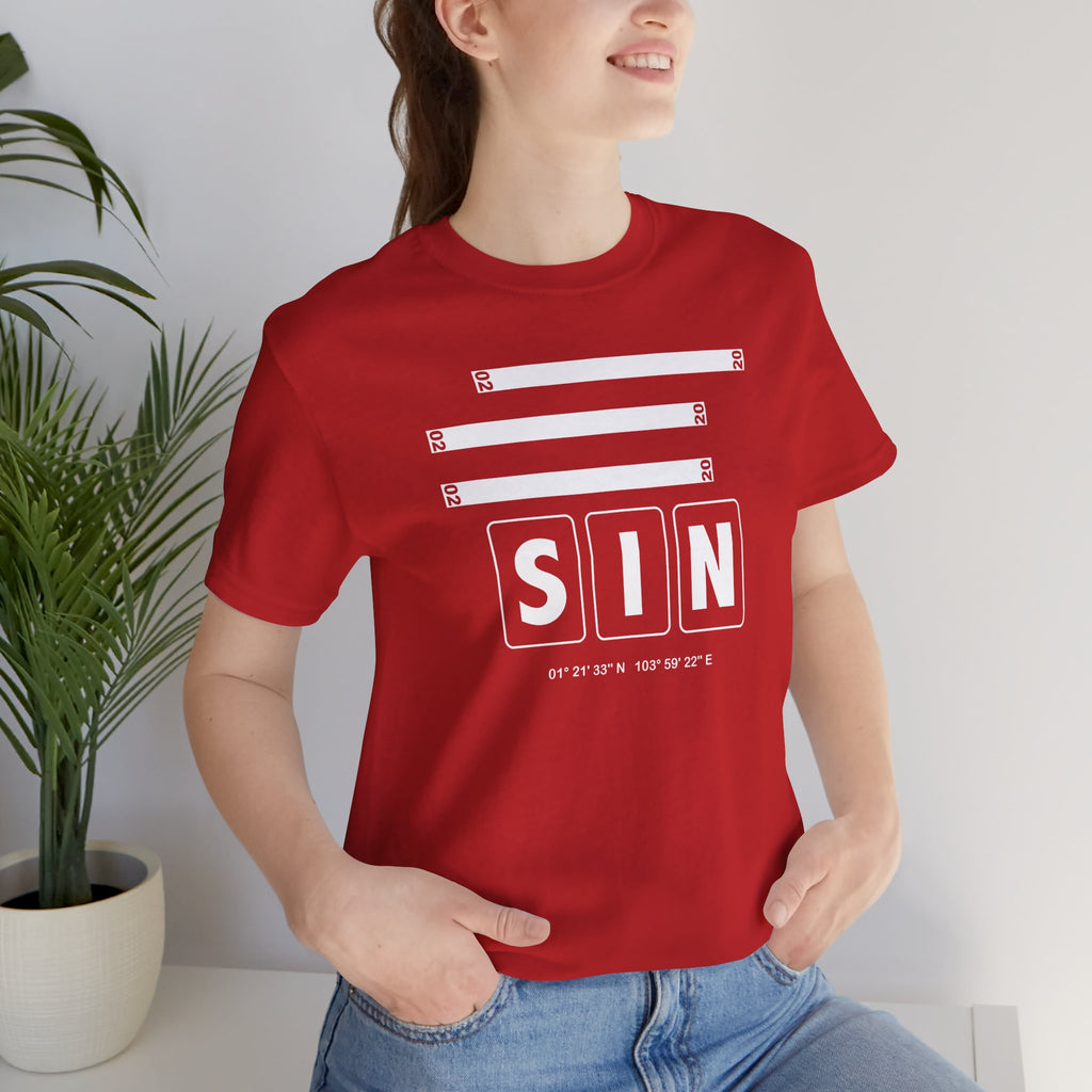 SIN Airport Code Tee Shirt 1