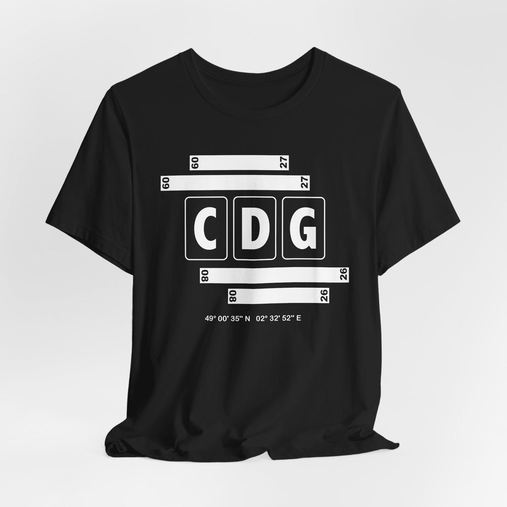 CDG Airport Code Tee Shirt 1