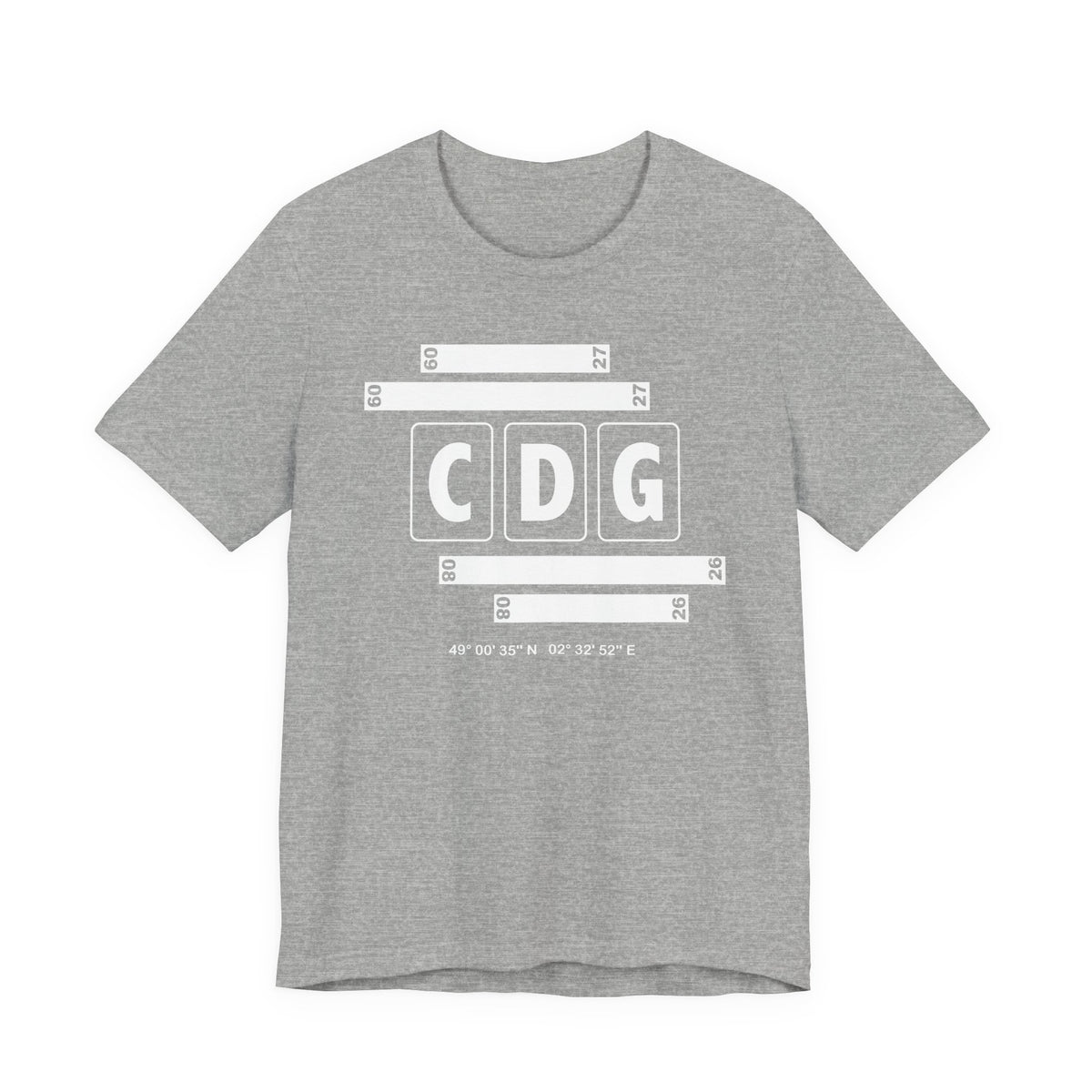 CDG Airport Code Tee Shirt 1