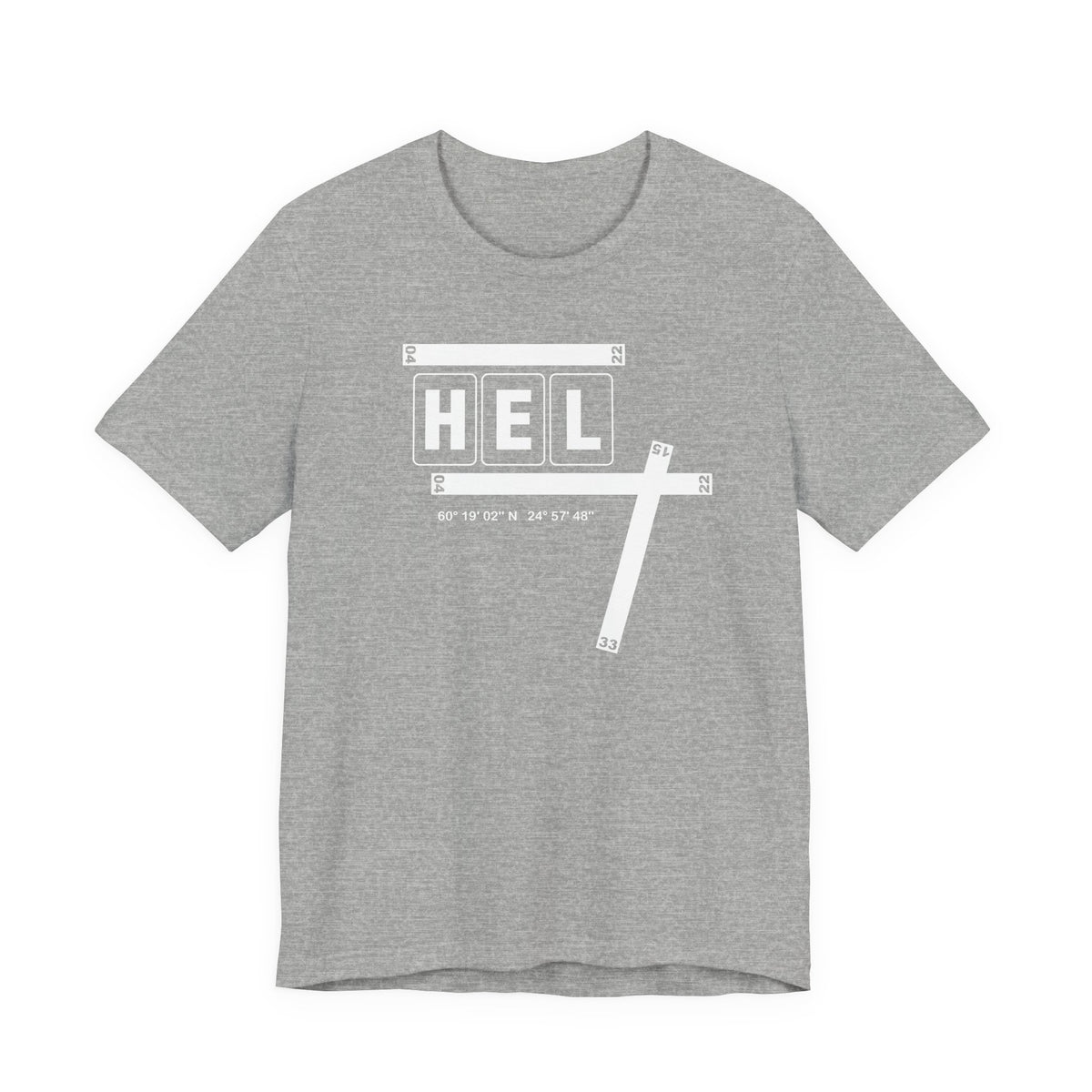 HEL Airport Code Tee Shirt 1