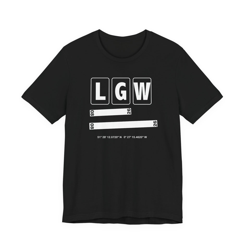 LGW Airport Code Tee Shirt 1