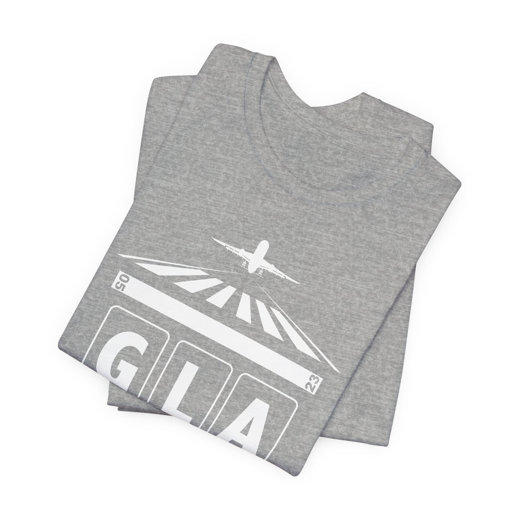 GLA Glasgow Airport Code Teeshirt