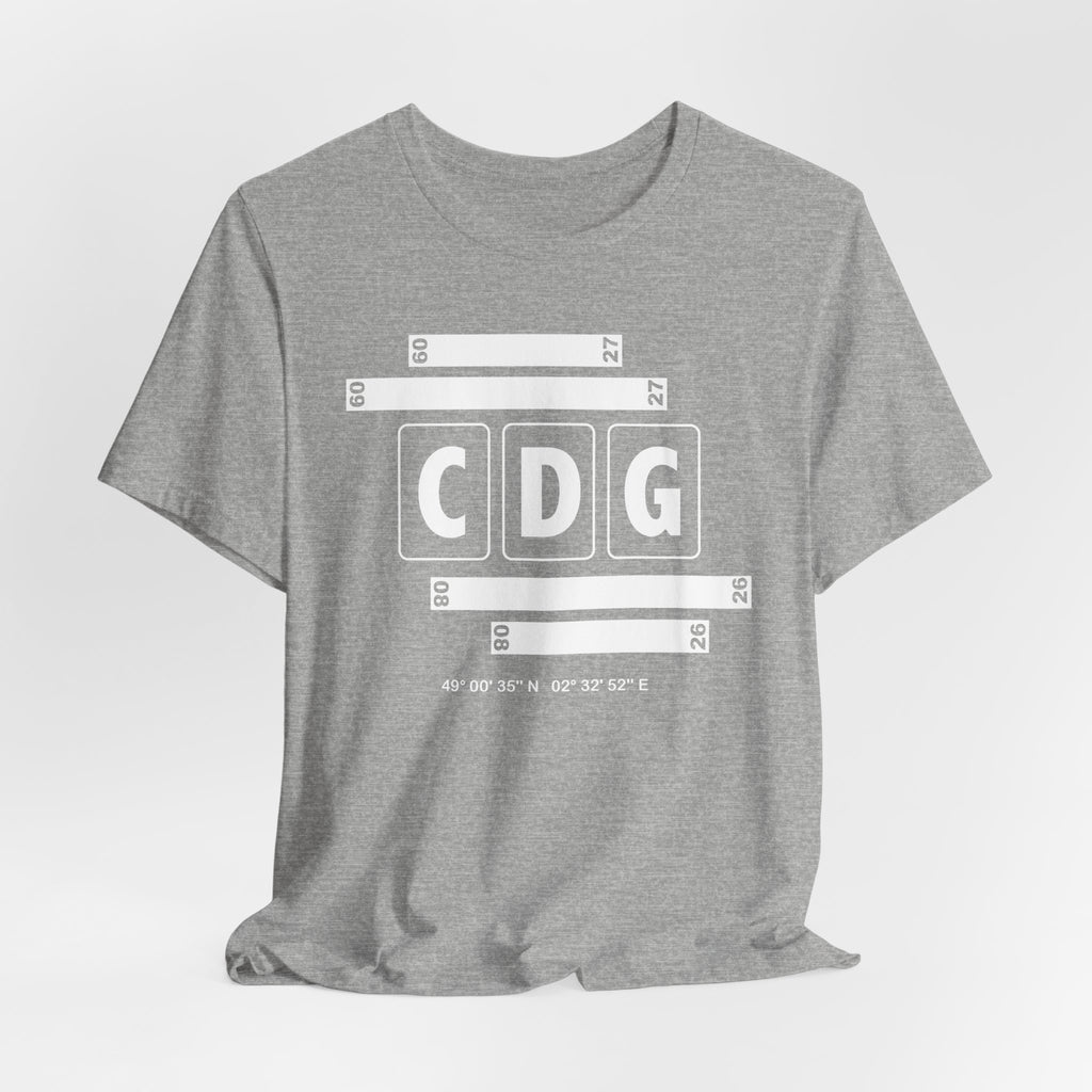 CDG Airport Code Tee Shirt 1