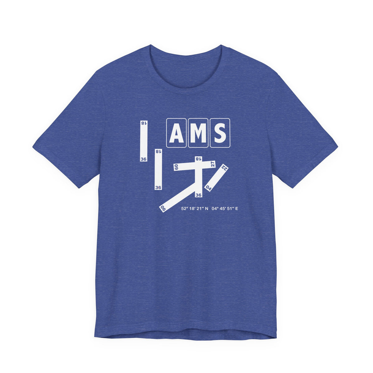 AMS Airport Code Tee Shirt 1