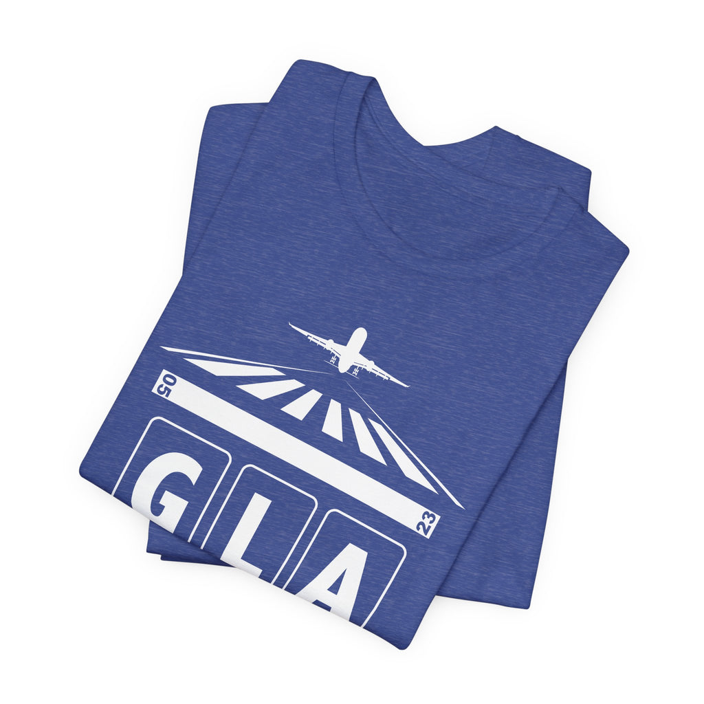 GLA Glasgow Airport Code Teeshirt