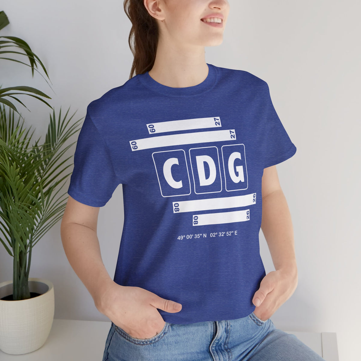 CDG Airport Code Tee Shirt 1