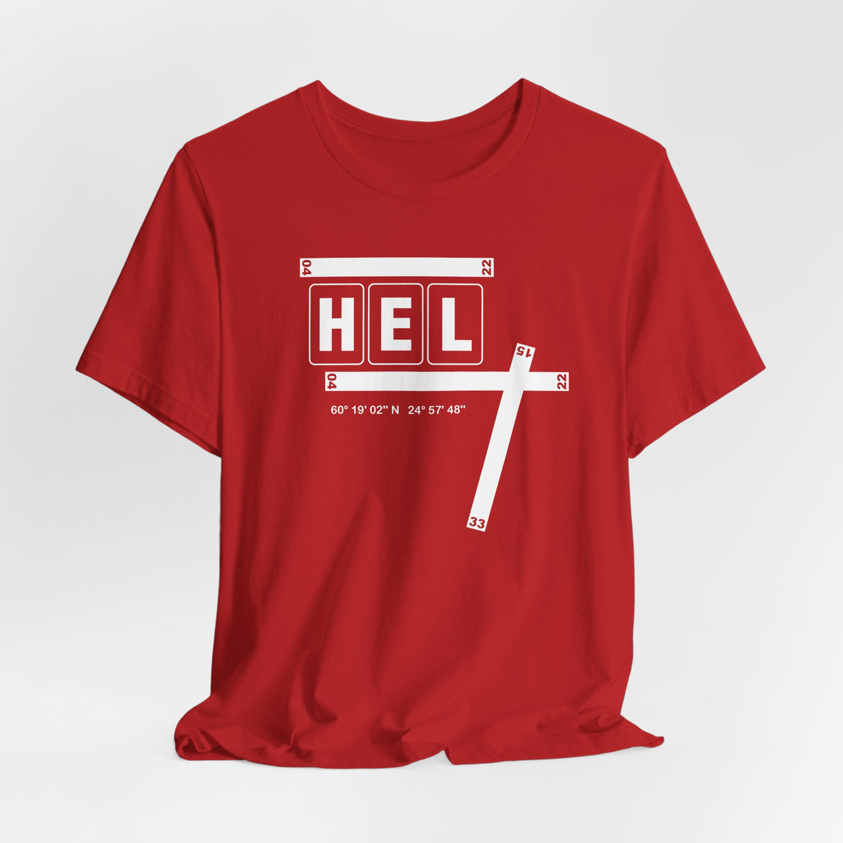 HEL Airport Code Tee Shirt 1