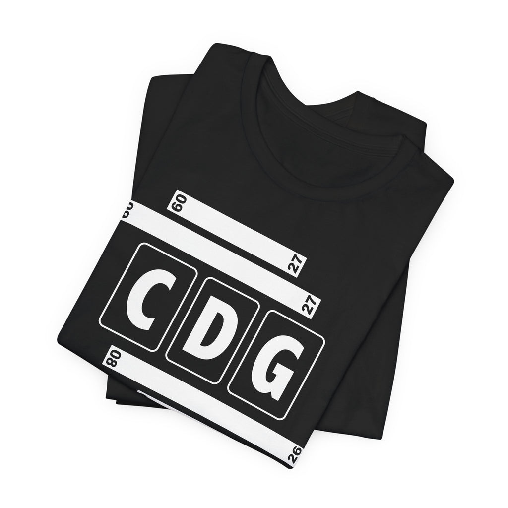 CDG Airport Code Tee Shirt 1