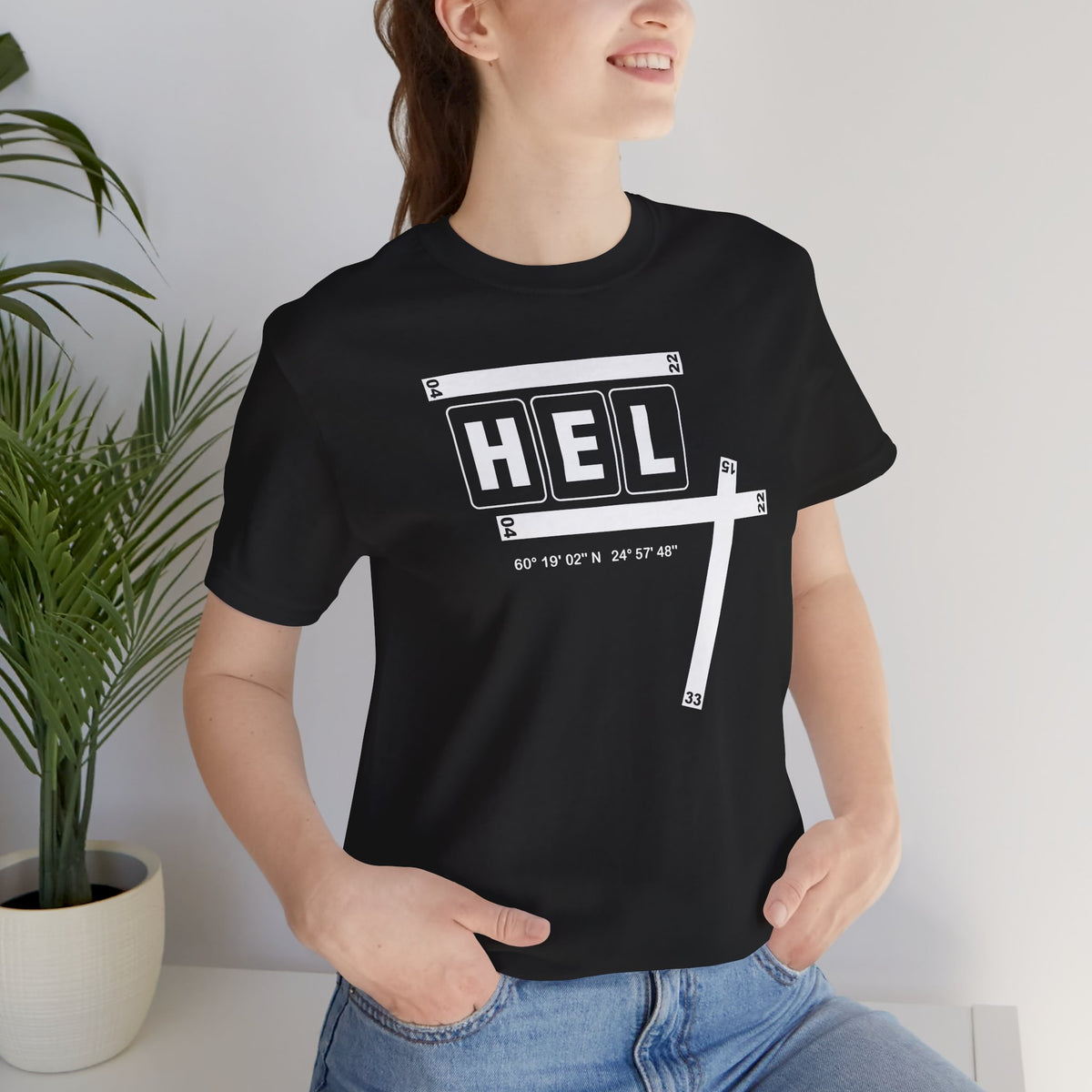 HEL Airport Code Tee Shirt 1
