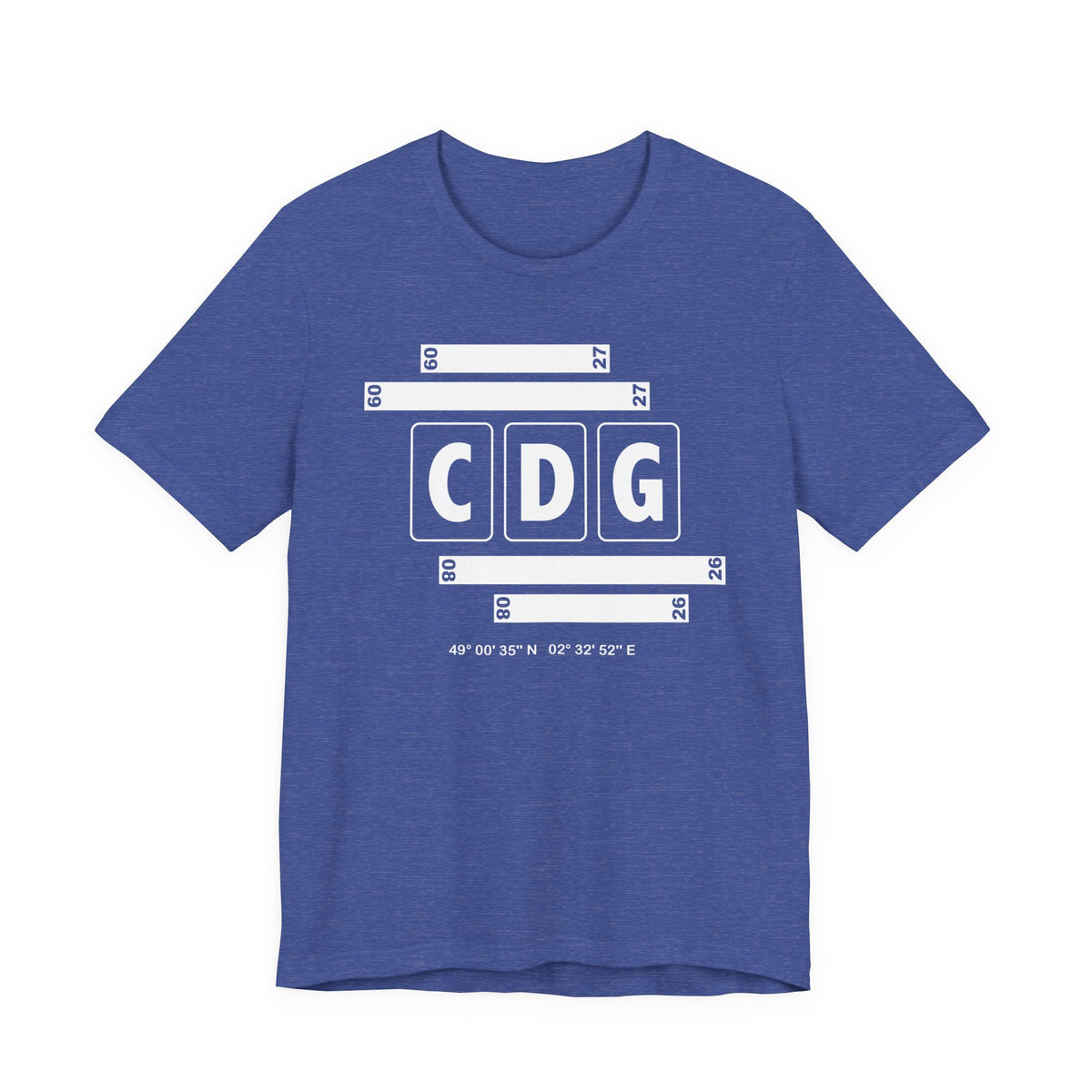 CDG Airport Code Tee Shirt 1