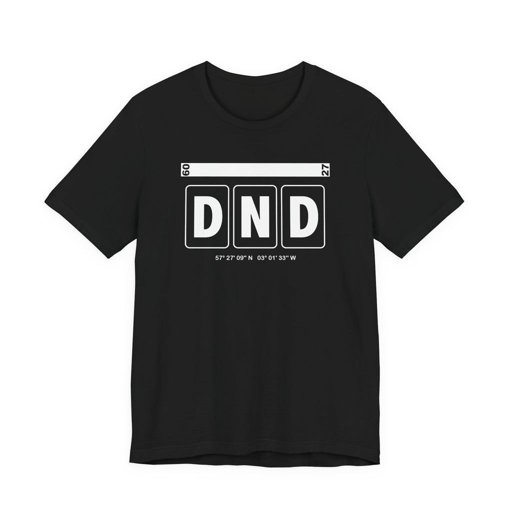 DND Airport Code Tee Shirt 1