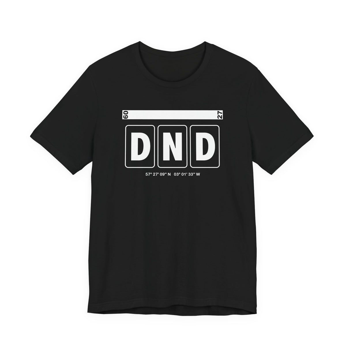 DND Airport Code Tee Shirt 1