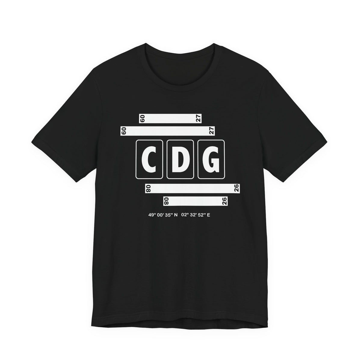 CDG Airport Code Tee Shirt 1