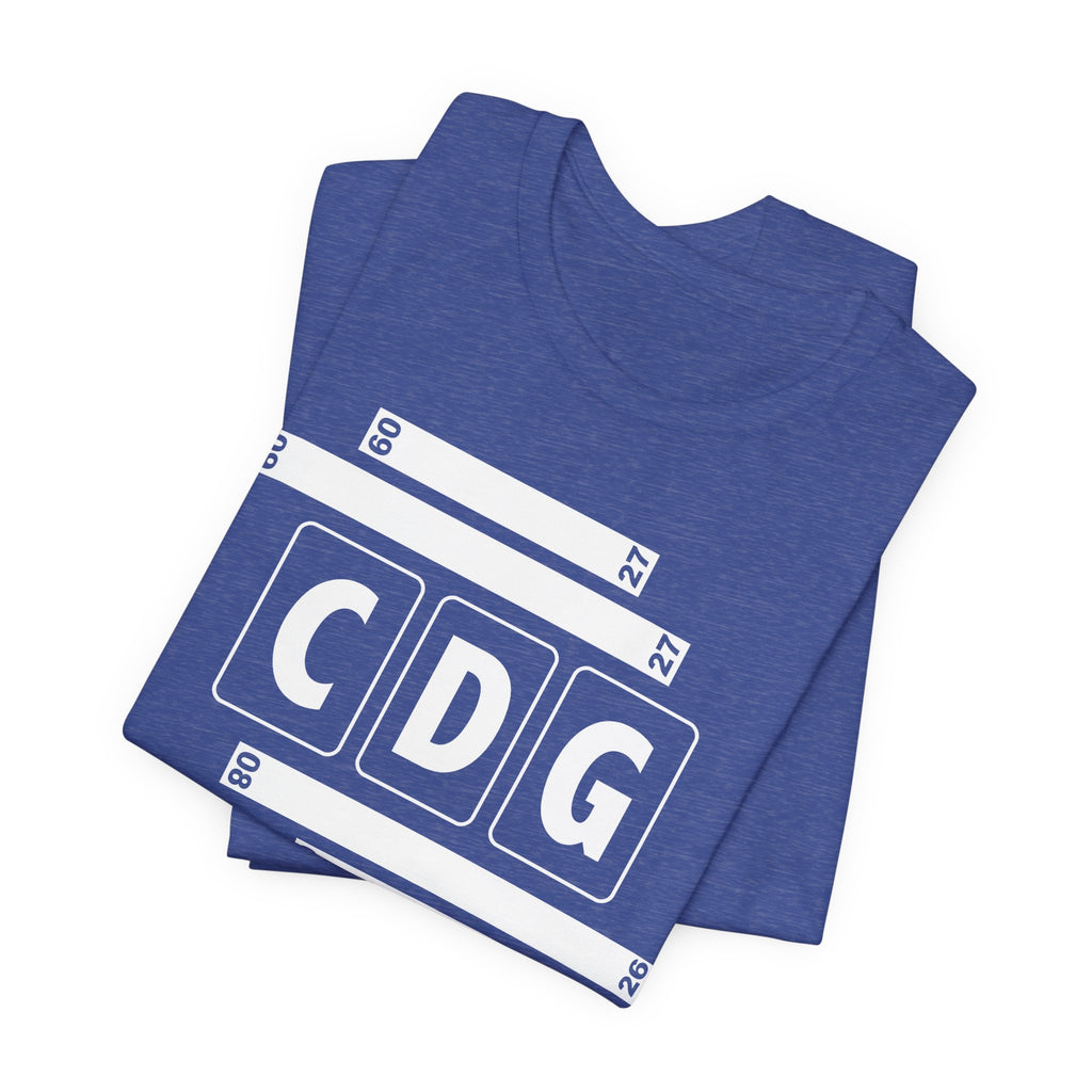 CDG Airport Code Tee Shirt 1