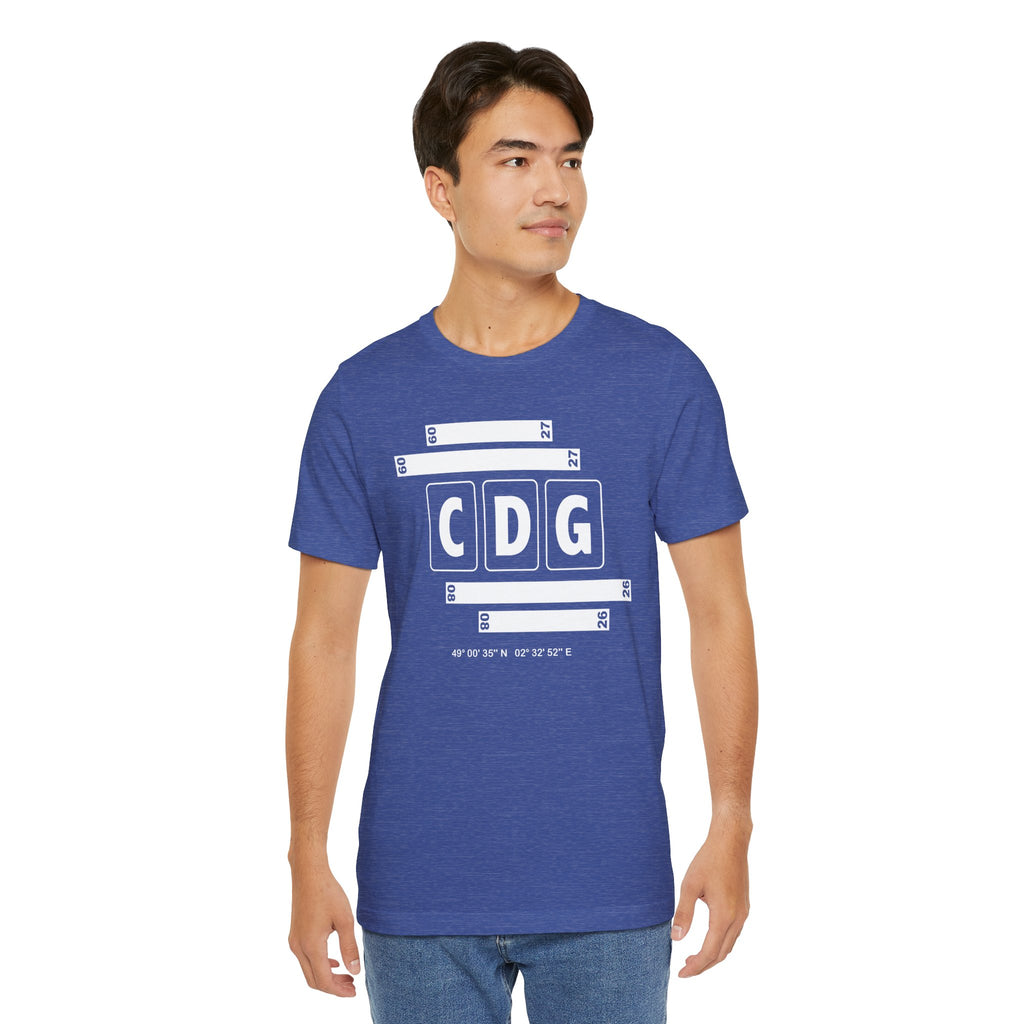 CDG Airport Code Tee Shirt 1