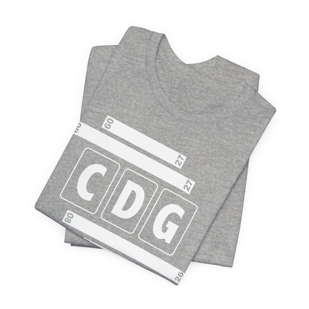 CDG Airport Code Tee Shirt 1