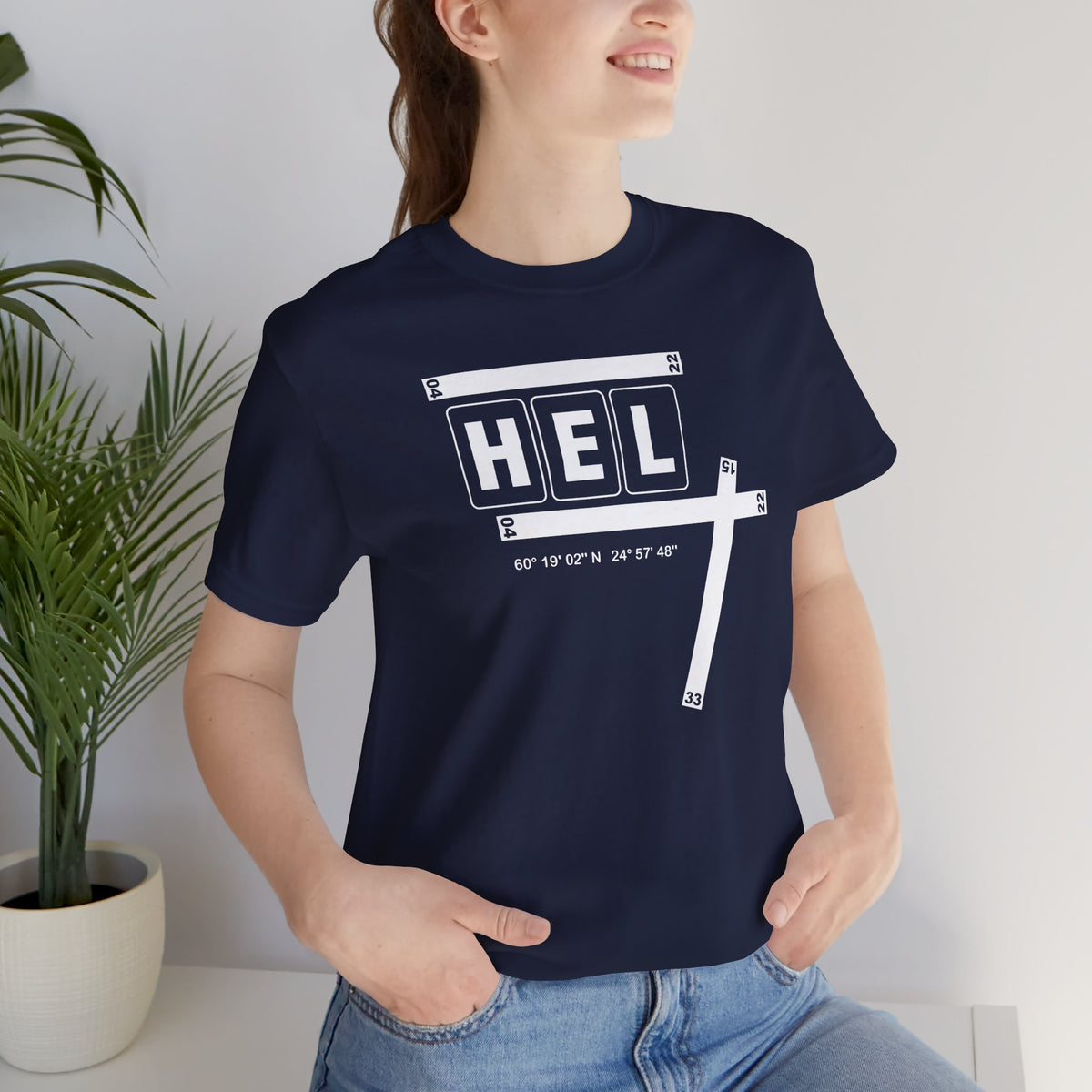 HEL Airport Code Tee Shirt 1