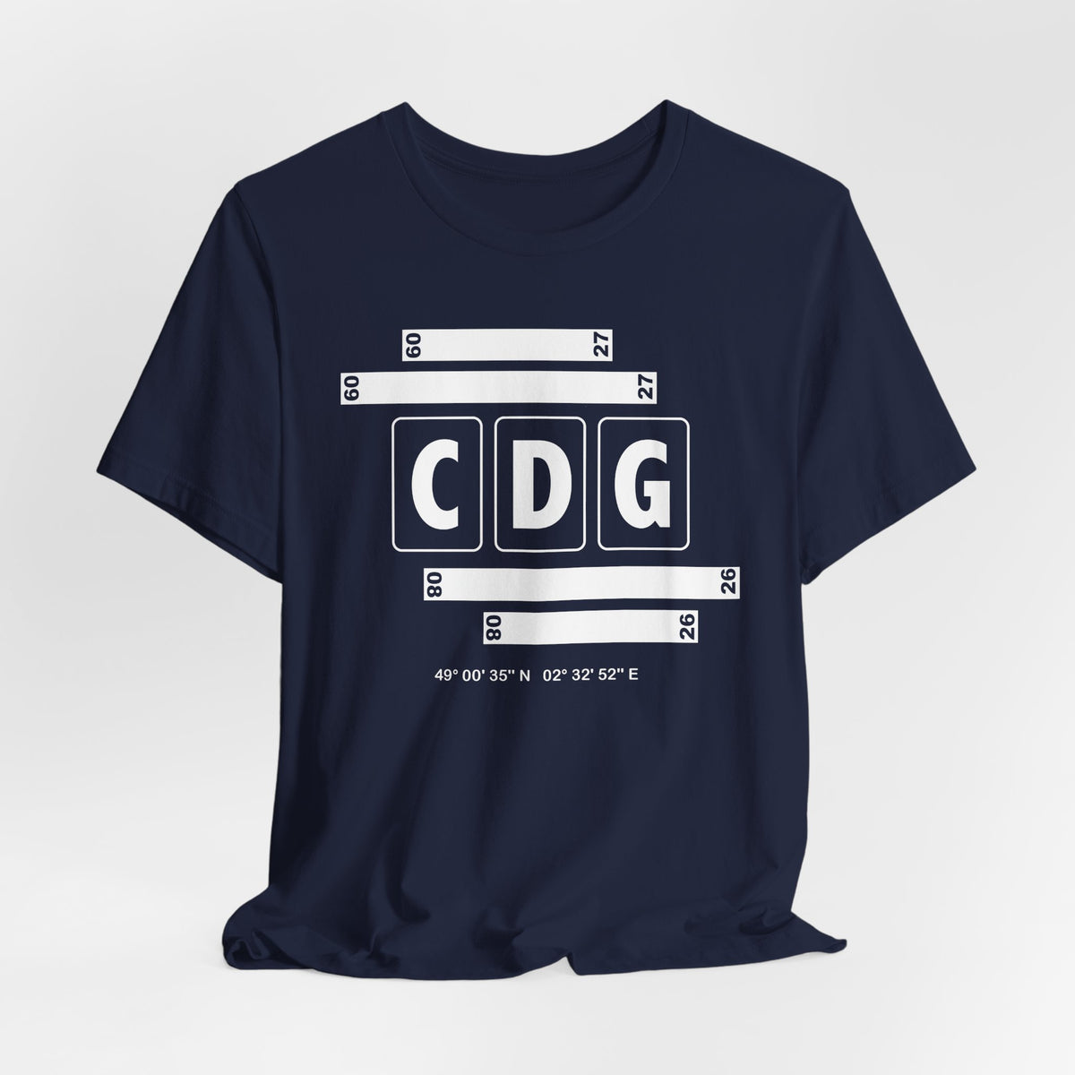 CDG Airport Code Tee Shirt 1