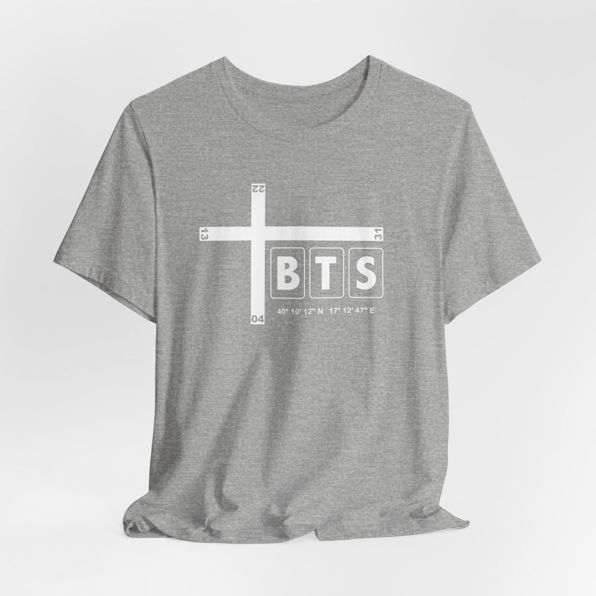BTS Airport Code Tee Shirt 1