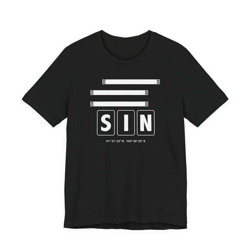 SIN Airport Code Tee Shirt 1