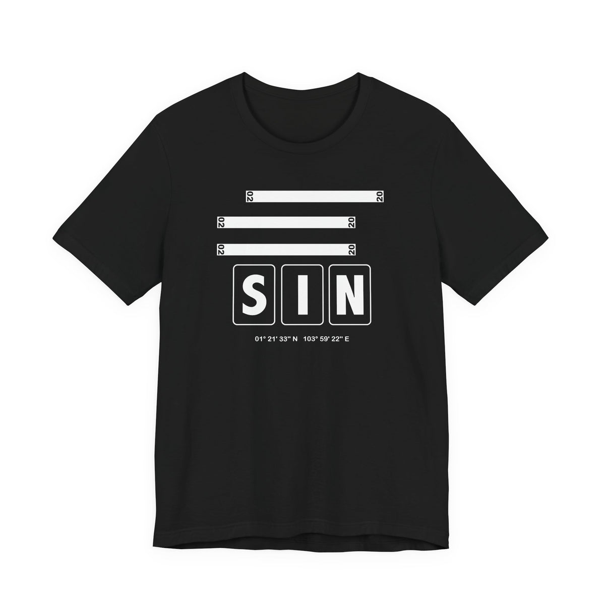 SIN Airport Code Tee Shirt 1