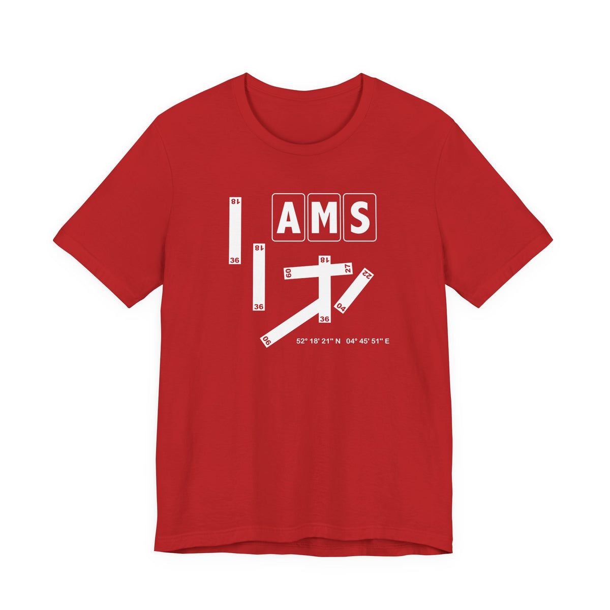 AMS Airport Code Tee Shirt 1