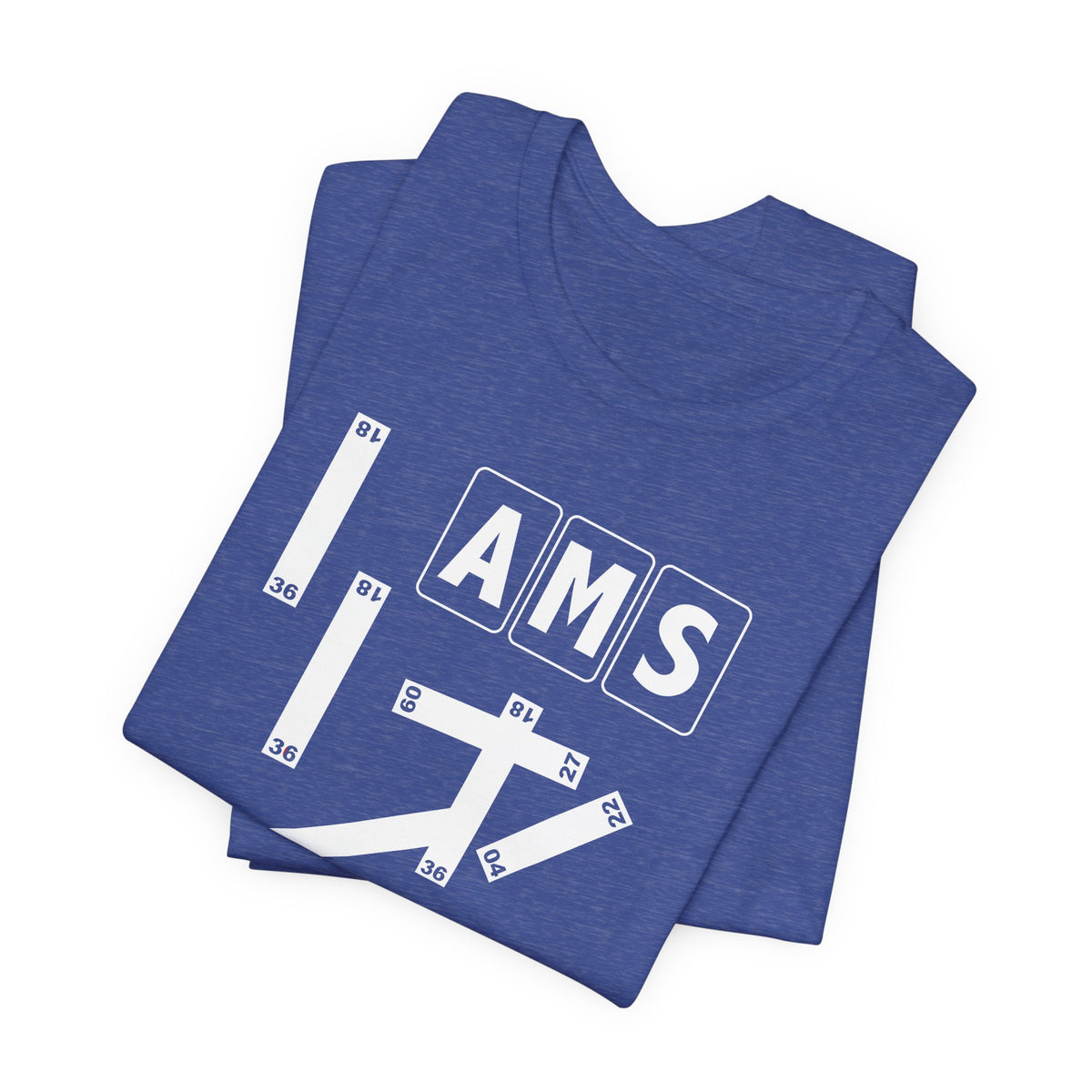 AMS Airport Code Tee Shirt 1